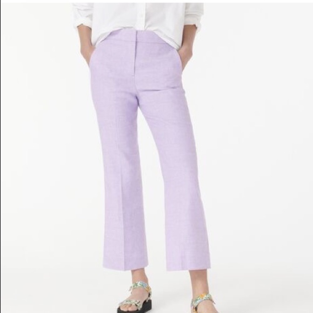 J.Crew Crop Linen Pants